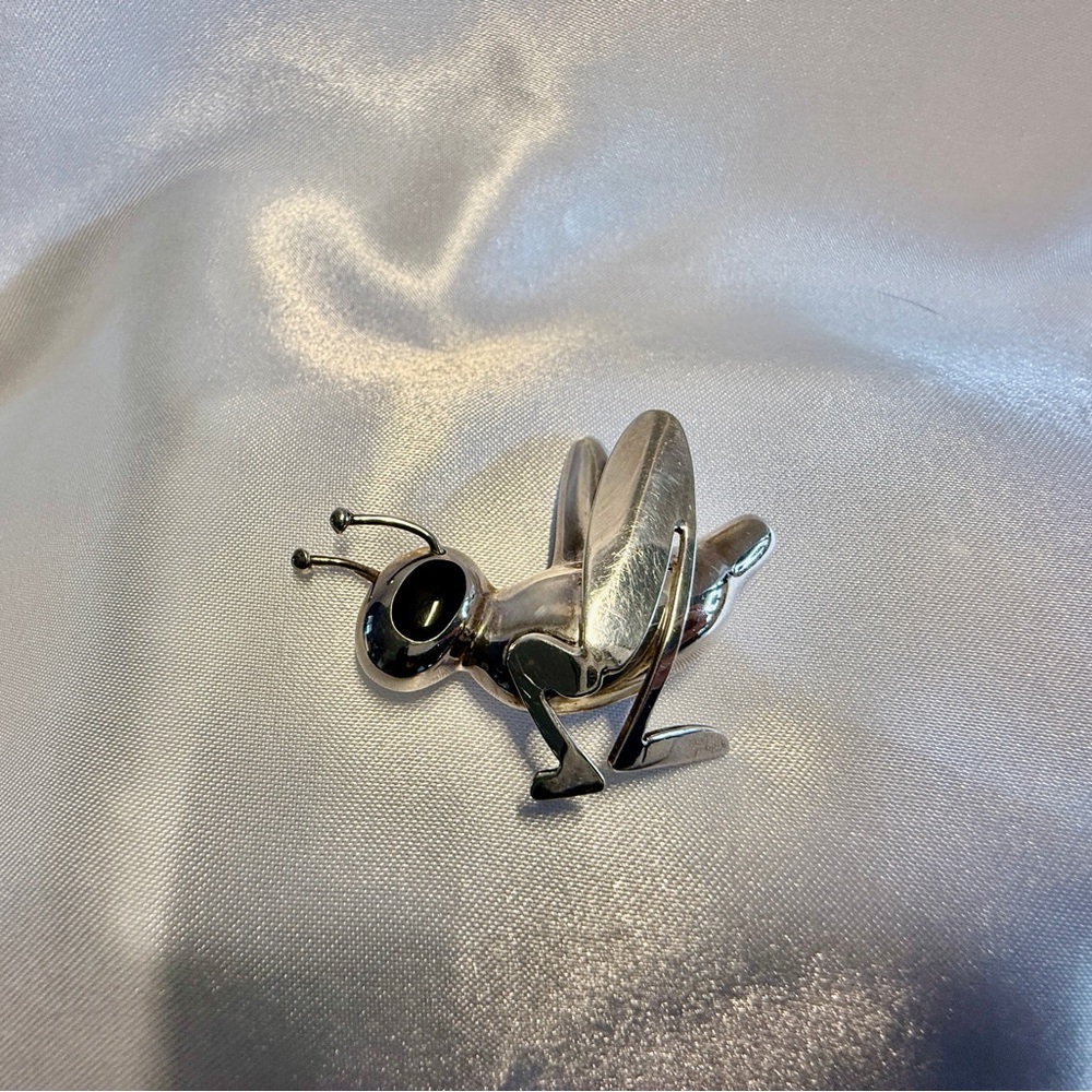 Made in Mexico Sterling Grasshopper Brooch
